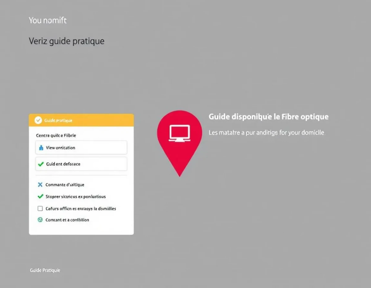 Guide Pratique : Vérifiez la Disponibilité de la Fibre Optique pour votre Domicile